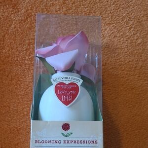 Hallmark Blooming Expressions Pink and White Flower